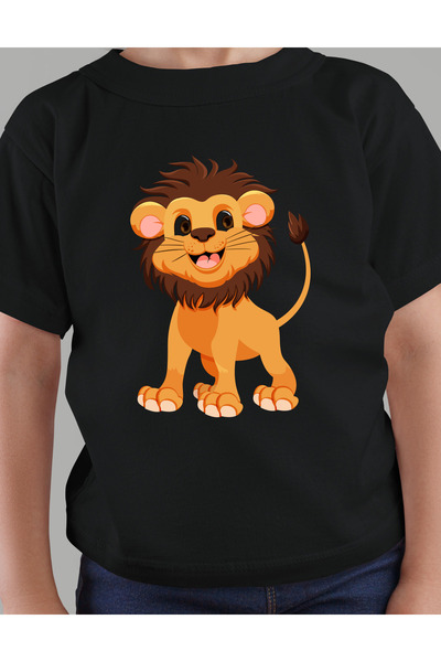 TİMİSİVA Tricou NEGRU cu mânecă scurtă și decolteu tip crewneck, imprimat pen...