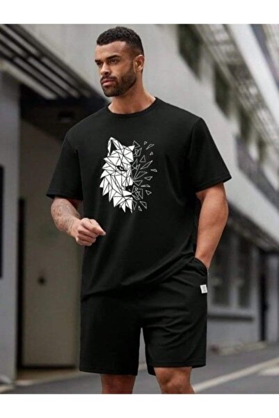 ship master Summer Collection New Arrival T-Shirt & Shorts Set Printed Patter...