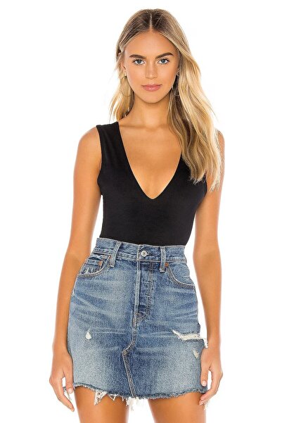 ostende Women's V-Neck Zero Sleeve Back Low-cut Bodysuit