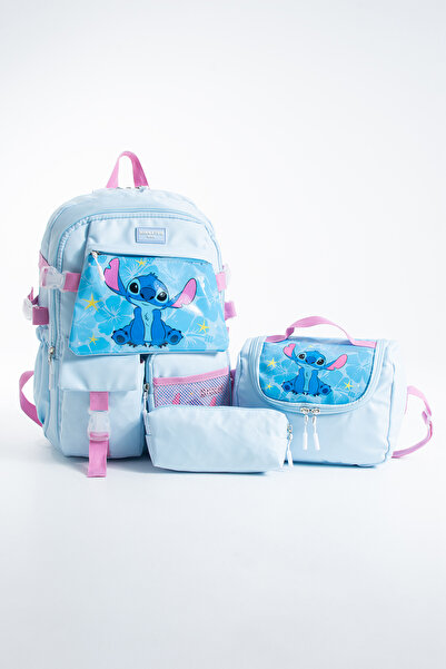 Kingston Hill Kawaii Kore Tarzı İlkokul Çantası 3'lü Set ( Folyolu Beslenme +...