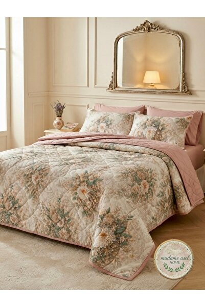 Madame Asel Home PİKE TAKIM UYKU SETİ ÇİFT KİŞİLİK %PAMUK AKFİL