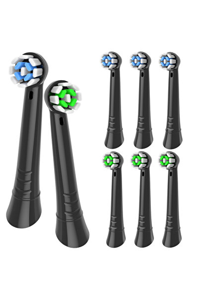 Choice1 8pcs Black 8Pack Replacement Heads Compatible with Oral B IO 2/3/4/5/...