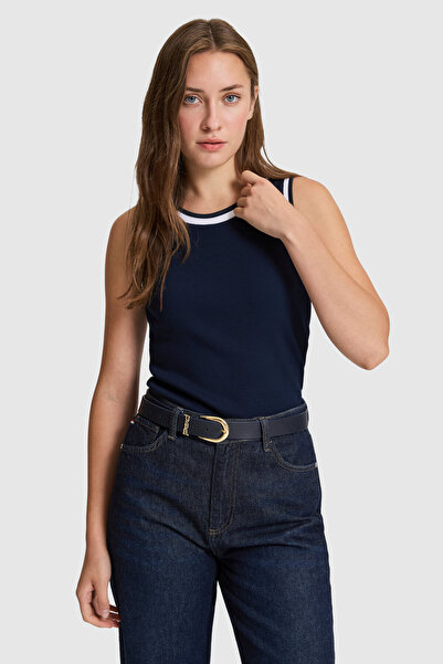 U.S. Polo Assn. Women's Navy Blue Crew Neck T-Shirt 50323430-Vr033