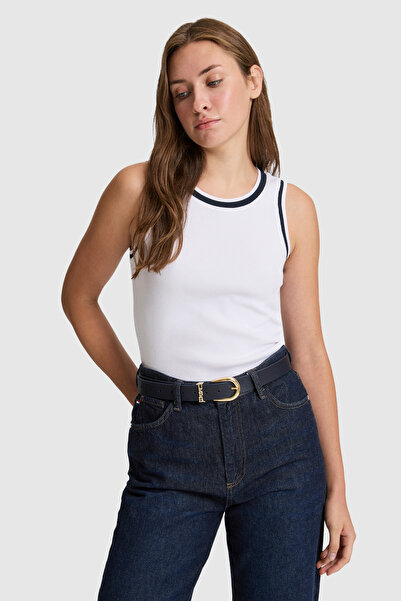 U.S. Polo Assn. Women's White Crew Neck T-Shirt 50323430-Vr013