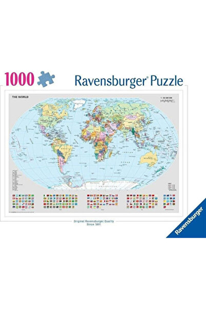 RAVENSBURGER Puzzle Harta Politică Mondială 1000 Piese