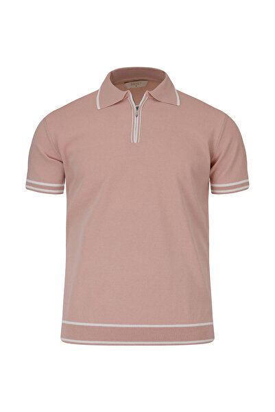 Hatemoğlu Gül Kurusu Regular Fit Polo Yaka Rayon Tişört