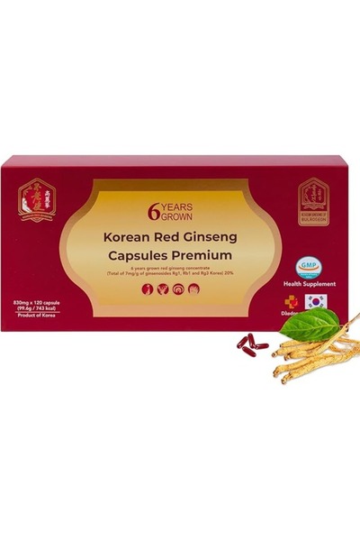KOREAN GINSEND OF BULROGEON Premium Korean Red Ginseng 830mg Capsules – Produ...