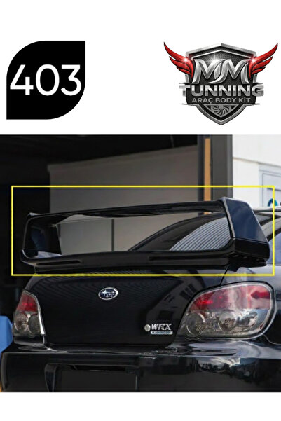 MMTUNNİNG SUBARU IMPREZA STI BAGAJ ÜSTÜ SPOİLER