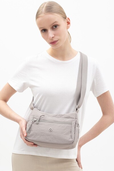 Matthew Cox Sç Byn2514 Fabric Crossbody Bag Gray