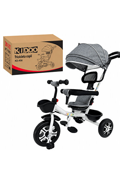 kidoo Tricicletă Evolutivă Kiddo KD-X06, Poziție de Somn, Copertină UV, Roți ...