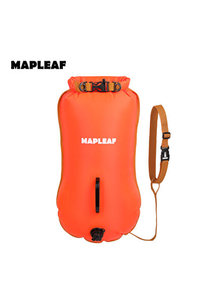 Choice1 Orange MAPLEAF Inflatable Open Swimming Buoy Double Airbag Bag Towing...