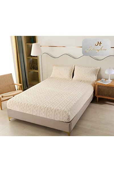 OEM Husă de Pat Cocolino 2 Persoane 3 Piese cu Elastic 180x200 cm, Model 4605