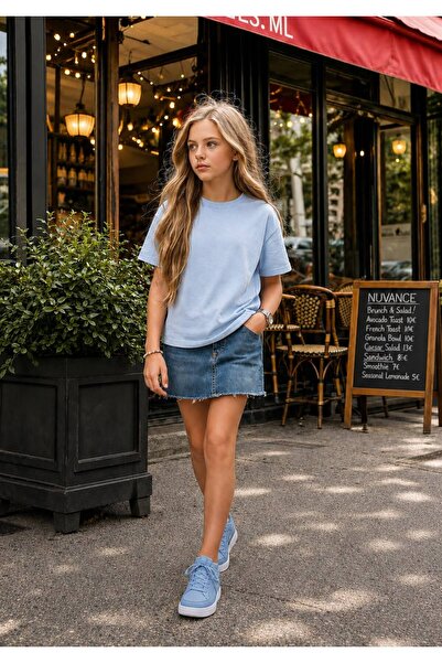 Cloise Ice Blue Kids T-Shirt Unisex |   100% Cotton |