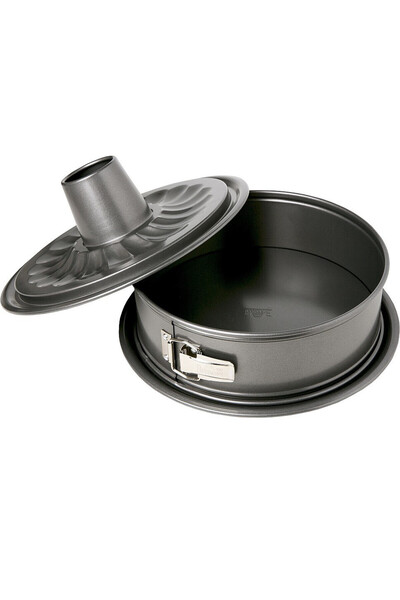 Birkmann Forma rotunda tort/tarta Birkmann, Otel carbon, 2 funduri interschim...