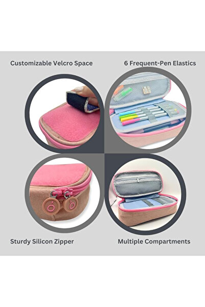 Project Nomad Tacti-cool Pencil Case – Large Pouch for School/Office Supplies, Multiple Pen Section & add-on accessories