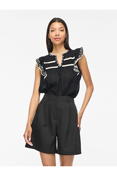 VILA Top VOJORANA Split Neck