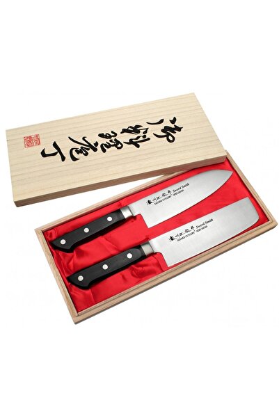 Satake Cutlery Set 2 cutite de bucatarie Satake, Santoku 17cm si Nakiri 16cm,...