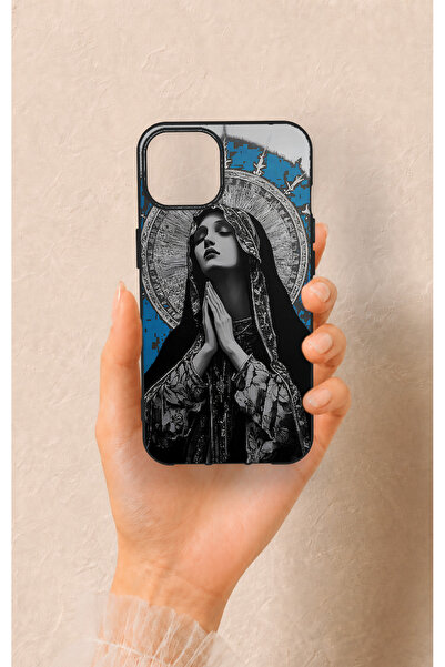 Vip Case iPhone 13 Uyumlu Rahibe Desenli Silikon Kılıf