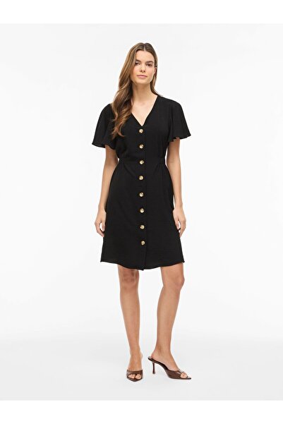 VILA Minikleid VIGABSEN Kurzärmeliges