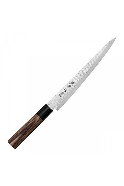 Kanetsune Cutit asiatic Sujihiki, Kanetsune, Inox/Lemn, 21 cm, Maro