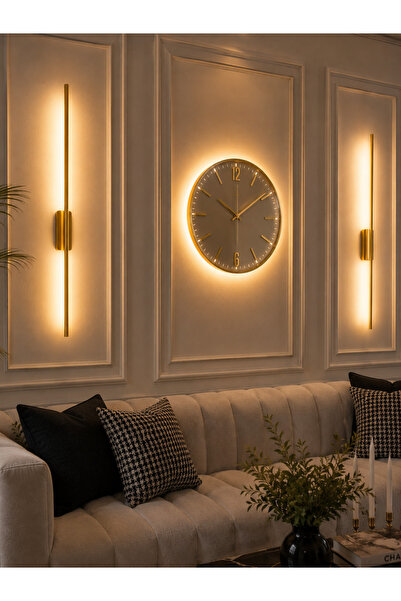 Gold Lavanta Aplik Modern Tasarım 80cm Gün Işığı Elektrikli