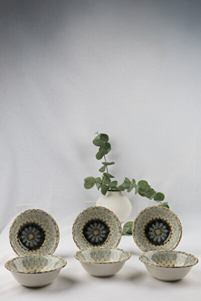 By Bone Porselen Armonia 6’lı Porselen Çorba Kasesi 15 cm 350 cc | Bowl Salat...