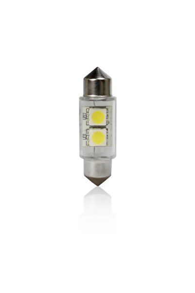 Vecta Set 2 becuri auto cu 2 LED-uri SMD 12V T11x36mm C5W alb sofit Festoon 5...