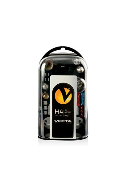 Vecta Set becuri rezerva halogen H4 ,Trusa becuri Auto + Sigurante