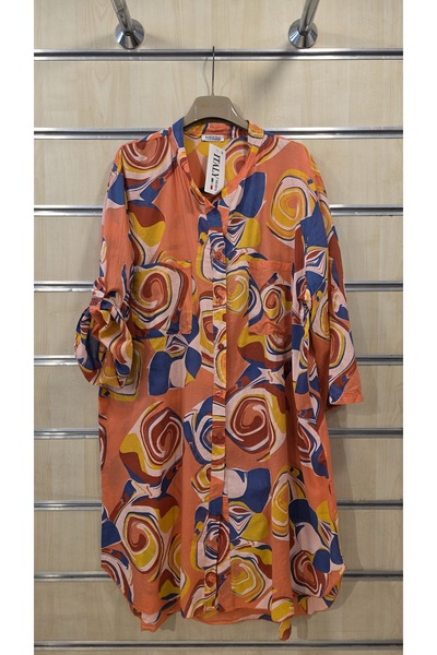 Park Moda Italian Short Shirt Dress 100% Cotton