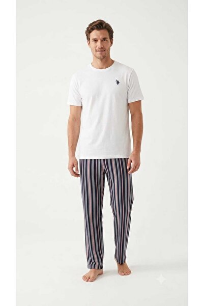 U.S. Polo Assn. Men's Ecru Pajama Set