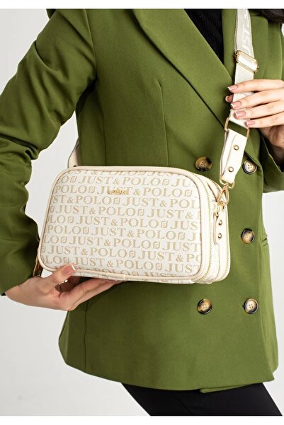 Just Polo Women's New Season Printed Shoulder Bag Suitable for Daily Combinat...