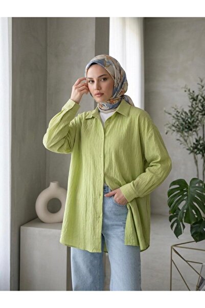 Foremia Self-Striped Tunic - Oil Green