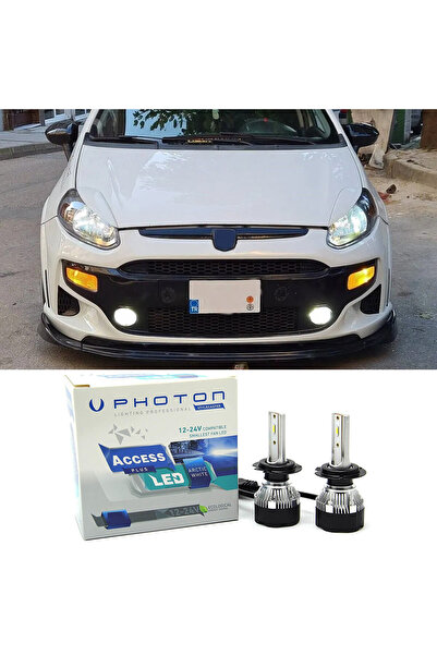 Photon Fiat Punto Evo Led Xenon Uzun + Kısa Far Ampulü H4 Access Yeni Seri Beyaz