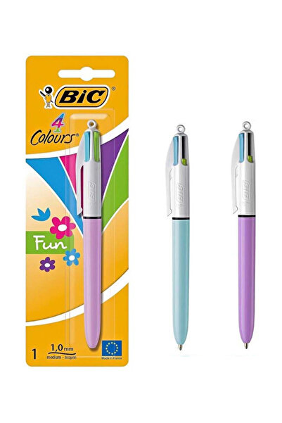 Bic στυλό διαρκείας 4 Colours Fun, 1mm μύτη, πολύχρωμο μελάνι, διάφορα χρώματ...