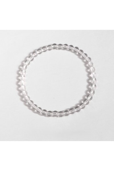 Taşmir Real Crystal Quartz Natural Stone Bracelet 4 mm