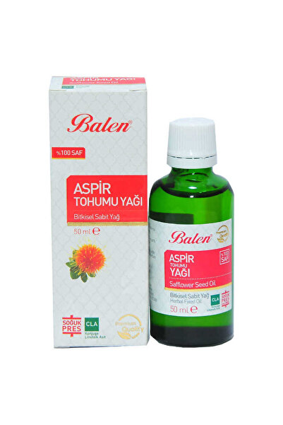Generic Brand Safflower Seed Oil Cold Pressed 50 ml Glass Bottle