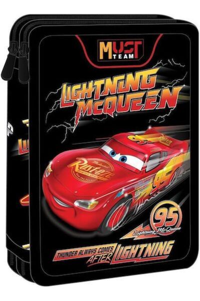 MUST Διπλή Θήκη Μολυβιών Cars Lighting McQueen (000565019)