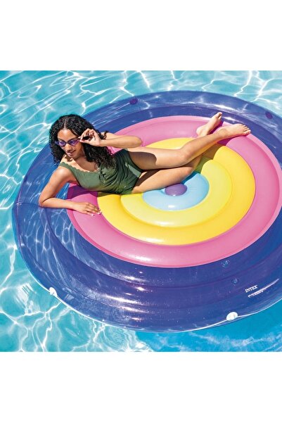 Intex Φουσκωτό Στρώμα - Νησί Φιέστα Ουράνιο Τόξο 201 x 24 εκ.