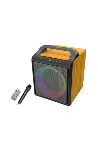 Tradesor Φορητό ηχείο subwoofer με μικρόφωνο Karaoke - ZQS6155 - 160125 - Brown