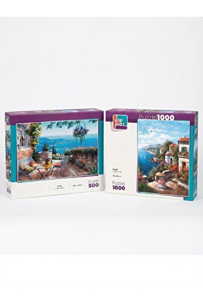 Tıfıl Toys Slope Houses and Double Set Against the Harbor - 1000 + 500 Piece ...