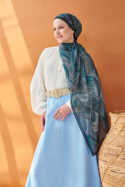 Silk Home Riva Shawl Tencel Flow Blue