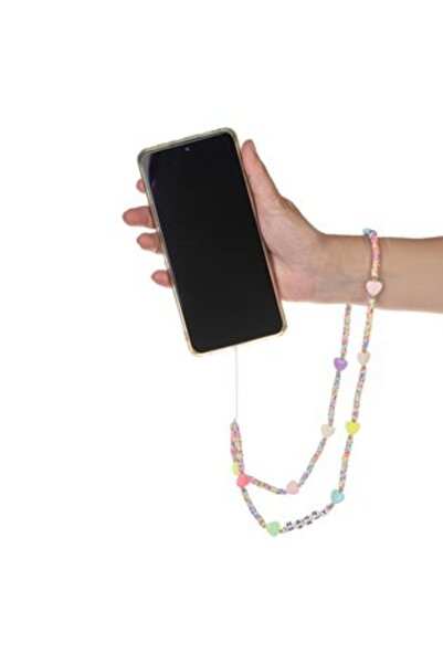 OEM Accesoriu telefon mobil Șnur cu mărgele "Happy" 38 cm