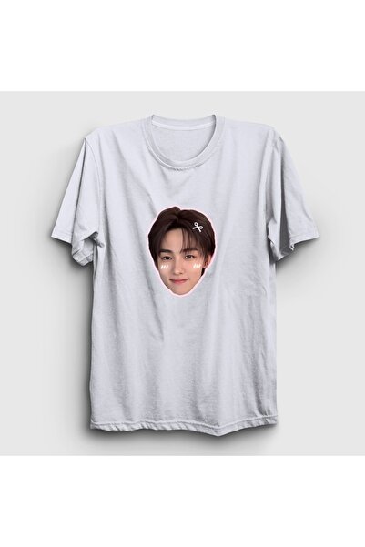 Presmono Unisex White Seonghyeon V2 K-Pop Cortis T-Shirt 614082Tt