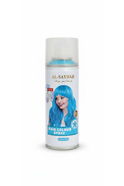 genric Al-Saydah Temporary Hair Color Spray Powder Blue Color 138 ml