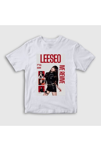 Presmono Unisex dečija bela Leeseo Revive K-Pop IVE majica 612672tt