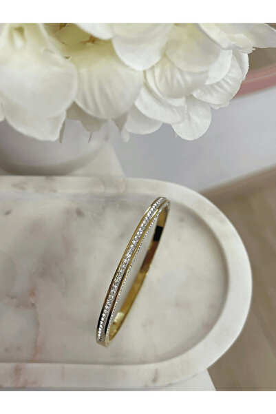 AngelsAccessories Ατσάλινη Χειροπέδα Διακοσμημένη με Πέτρες