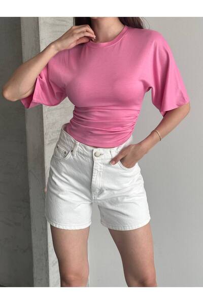 Butik Beyza Waist-Tied Viscose Blouse