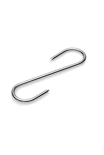 WAS Top Bottom Set of 12 Stainless Steel Meat Hooks 10 cm – Thickness 4 mm, P...