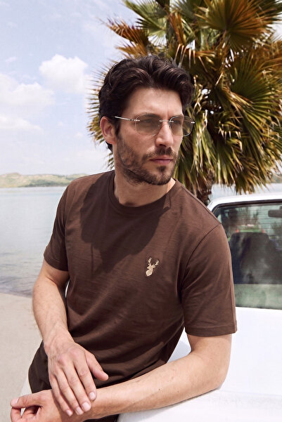GENIUS STORE Men's T-Shirt 100% Cotton Single Jersey Crew Neck Comfortable Fi...