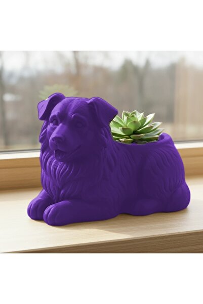 OEM Mini Ghiveci Decorativ Animalut Imprimat 3D - Ciobanesc Australian
